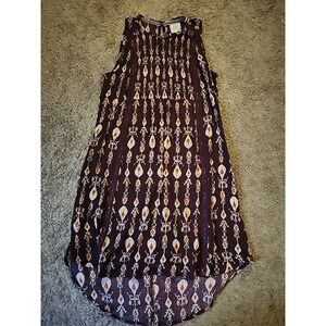 Knox Rose High Low Dress Sleeveless Summer Dress Womens Small 100% Rayon